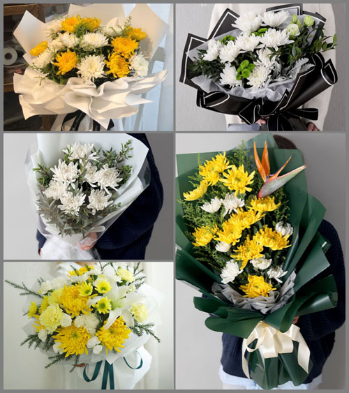 广东汕尾市陆河县白事花束代送